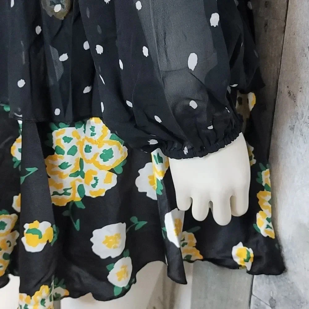 Foxiedox Anemone Smocked Mixed-Print Dress - Picture 8 of 14
